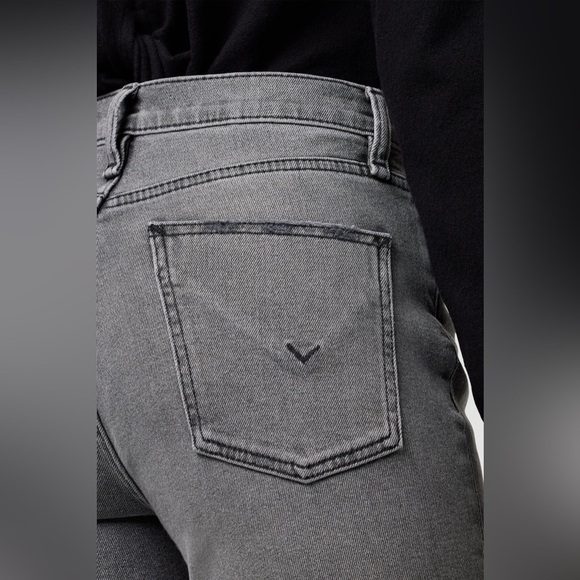 Hudson Remi High Rise Straight Crop Gray Washed Denim NWT Women’s Size 30 - Picture 3 of 7